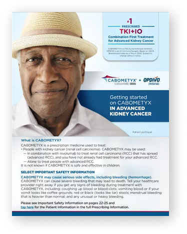 CABOMETYX Advanced Kidney Cancer (RCC) Patient Handbook